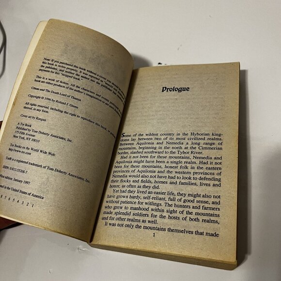 Conan And The Death Lord Of Thanza 1st Edition 1997 Roland Green TOR Books GUC - Picture 9 of 9